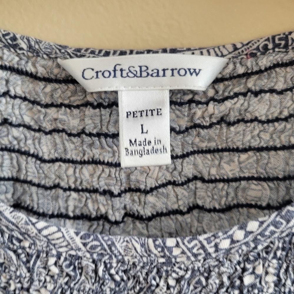 4/$15 SALE Croft & Barrow | Textured Maxi Dress Flowy Chic - Picture 4 of 6